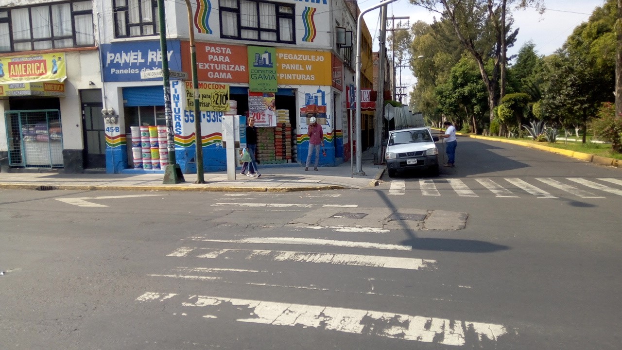 Cruce sin obstáculos fijos. Cruce ID: 2